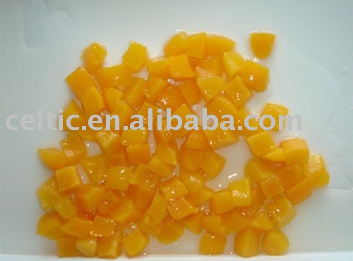 canned peach dices in light syrup