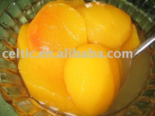 canned peach halves syrup