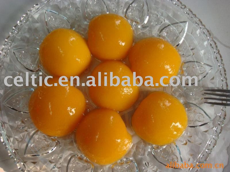  canned   peach   halves  in  syrup 