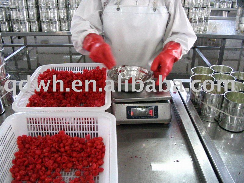 Canned red cherry