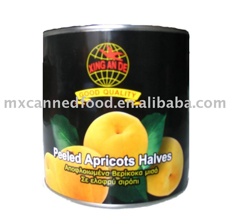 tinned apricots in halves