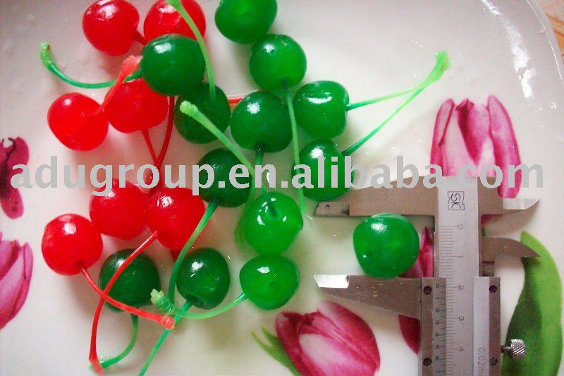 canned cherry in syrup,maraschino green cherry
