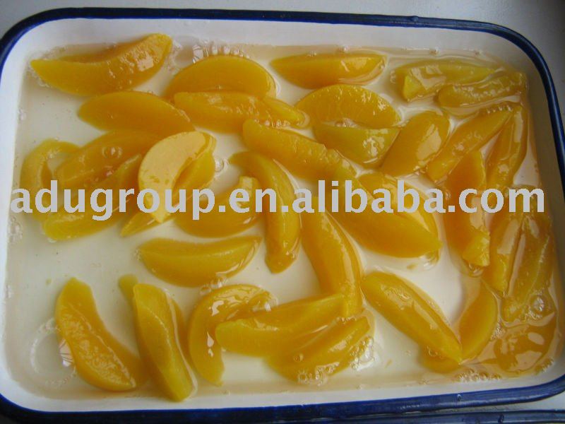 Canned Yellow peach slice in 3kg tins