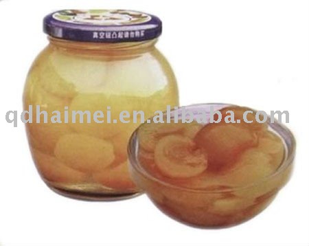 chinese fresh canned  apricot  in  jar 