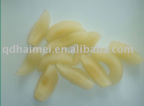 canned pear halves in tin