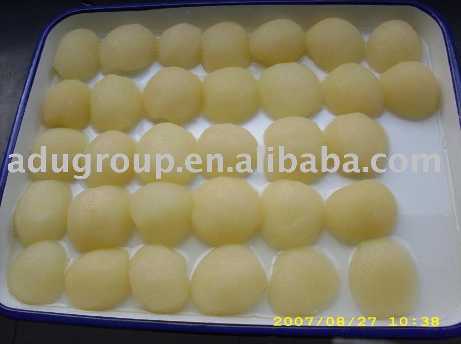 canned snow pear in syrup