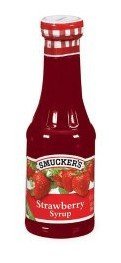 Real Fruit  Strawberry   Syrup  - 12 oz sugar