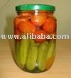canned  Assorty gherkin (3-6cm) and Cherry tomatos 530 ml