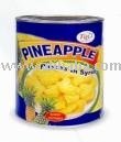 Pieces pineapple in syrup