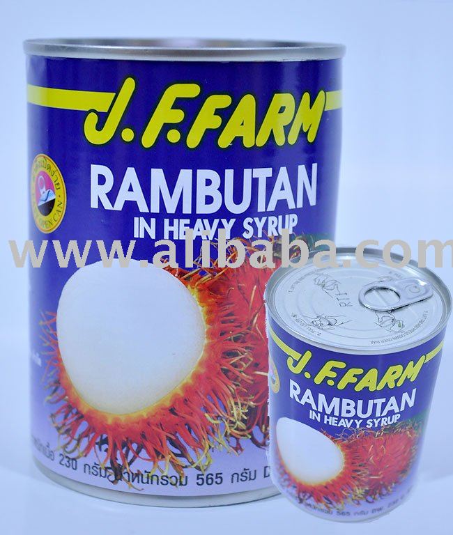 Canned Juice Rambutan in Syrup Thailand 100%