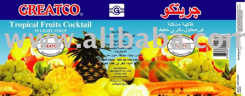 Tropical Fruit Cocktail in light syrup - 20 oz (565/340 gms) x 24