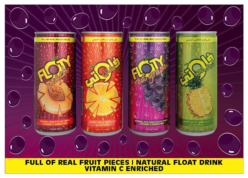 Floty Brand Juices With Real Fruit Pieces