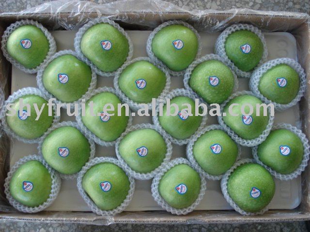 Green Fuji apple