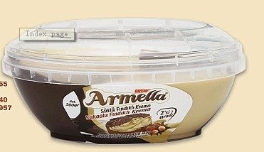 2 in 1 Hazelnut Cream with Milk and Hazelnut Cream with Cocoa