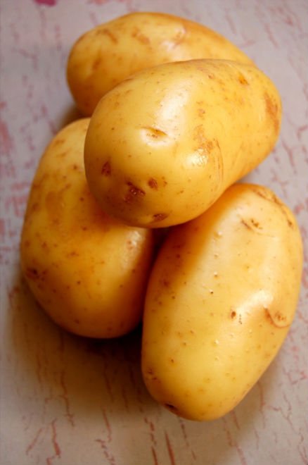 fresh yellow potato