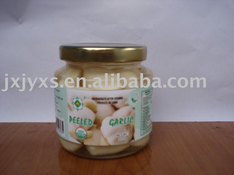New  Garlic  Clove in Nitrogen Bottle