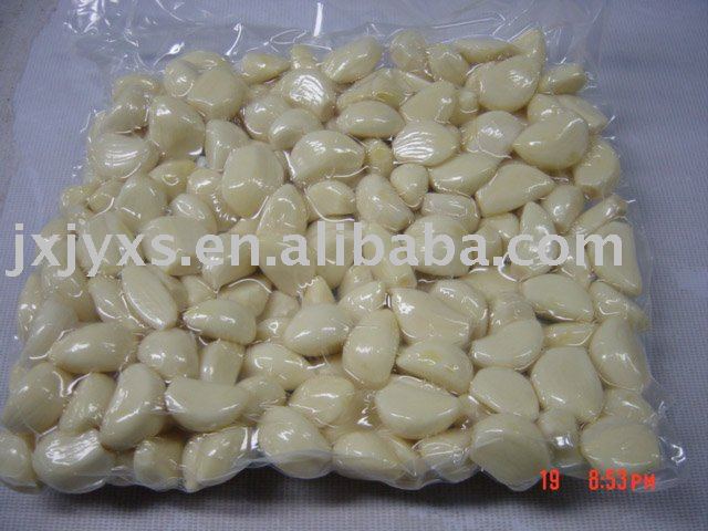 Vacuum Packing Garlic  Peeled