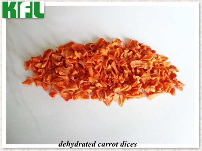 dehydrated carrot dices