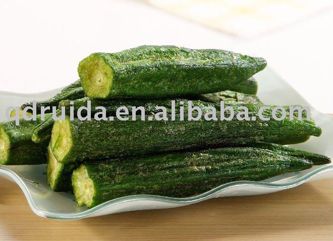 Low Temperature Vacuum Fried Okra Chips