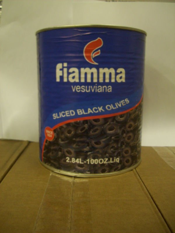 Fiamma Vesuviana Black OR Green Sliced Olives (100oz)