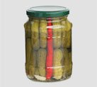 Pickled baby cucumber 3-6  canned vegetable