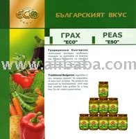 Sterilized green peas "ESO"