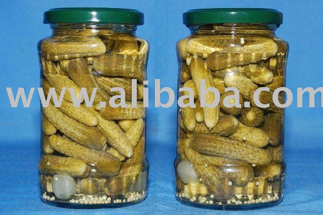 Gherkins in Jars