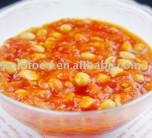 canned broad beans in tomato sauce
