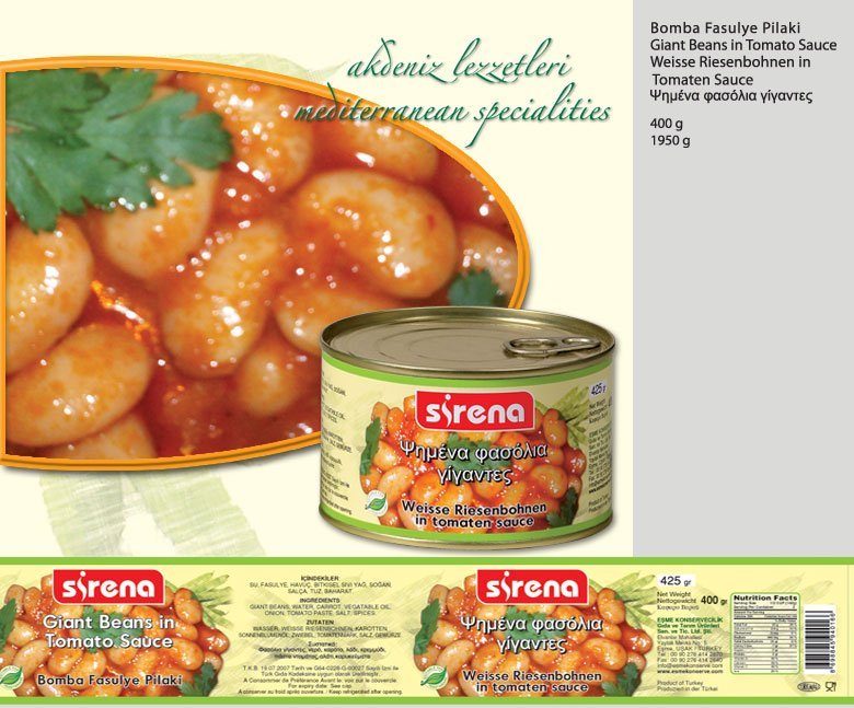 Giant Beans in  Tomato   souce 