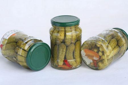 Canned baby cucumber