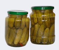  Pickled  gherkin 3-6cm,  jar  500ml, 720ml