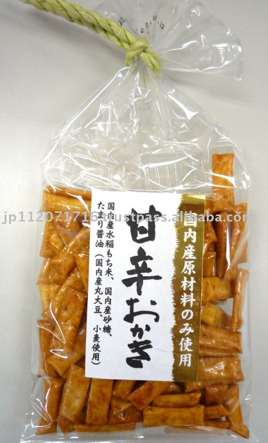 Japanese sweet and spicy rice cracker"Amakara okaki",Japan Nara-shogaku ...