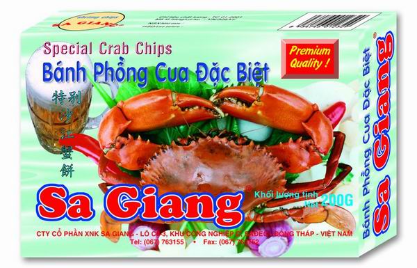 Uncooked Crab crackers