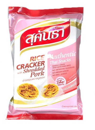New Sukantha-Rice Cracker with Shredded  Pork  Snack