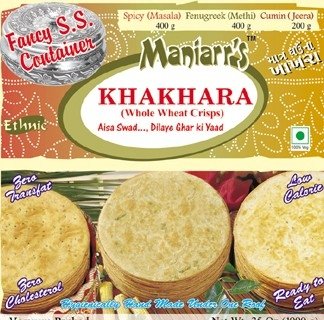 Snacks -   Khakhara - Fenugreek (Methi), Spicy(Masala)   Cumin(Jeera)