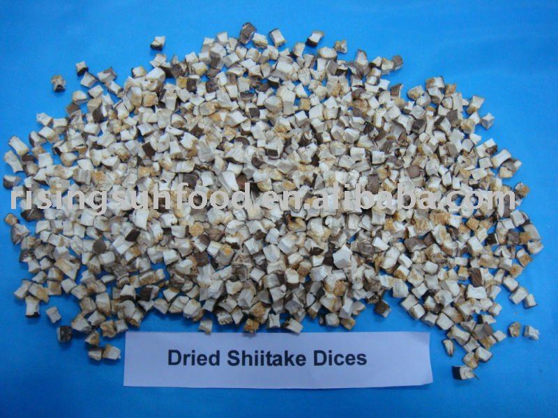 Dried  shiitake  dice