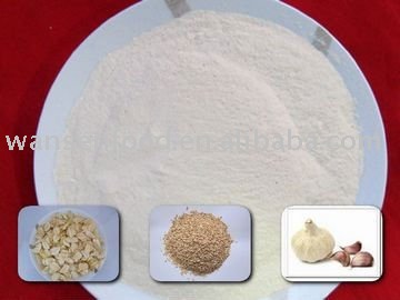 white dehydrated garlic powder