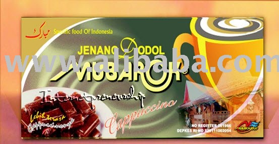 Jenang Dodol ( Soft   Cake ) Mubarok with Flavors: Cappucino (Indonesian Traditional  Soft   Cake )