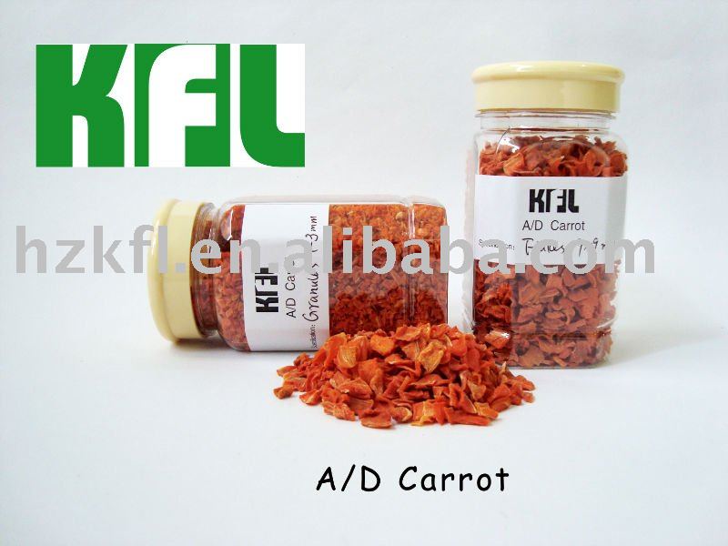 Dehydrated Carrot Flakes 9x9mm