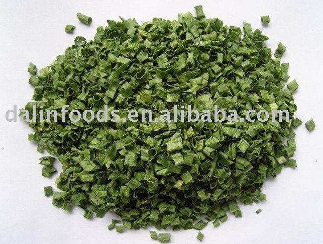 Dehydrated green chive ring