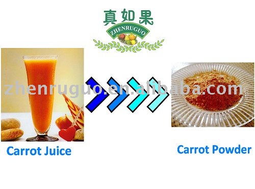Spray dried carrot powder