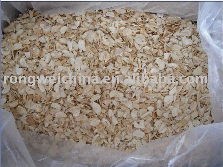 Second grade dehydrated white garlic flakes/sliced