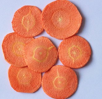 dehydrated carrot slice