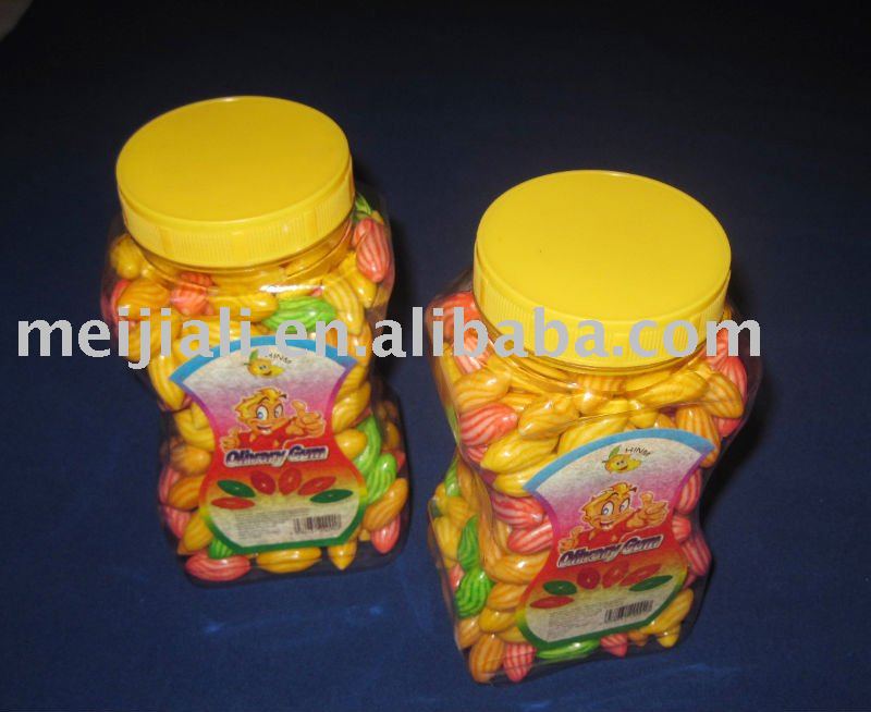 olivery bubble gum with stripe
