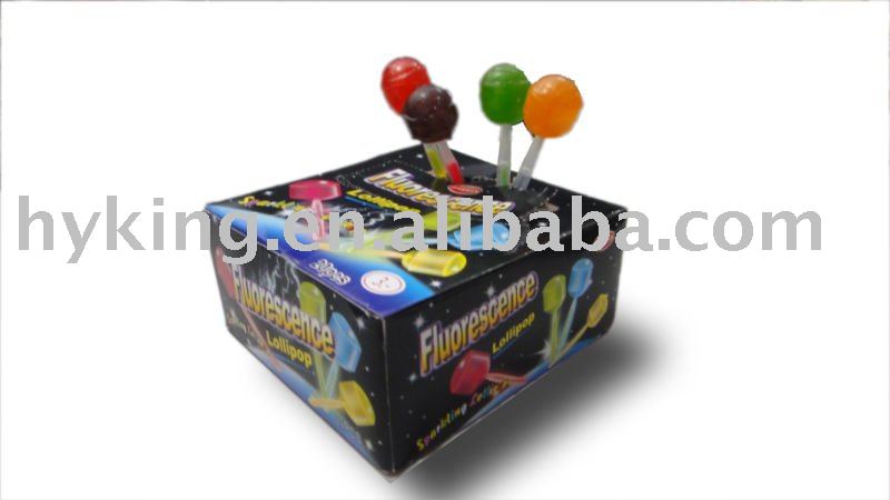 Lollipop with light stick