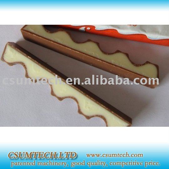 wavy shape kinder chocolate