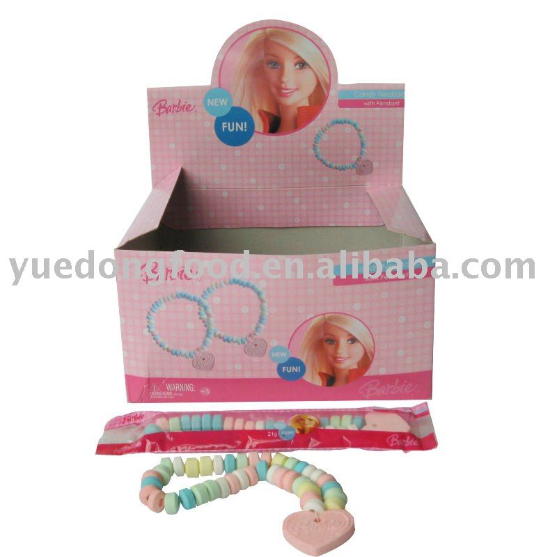 Clock necklace candy