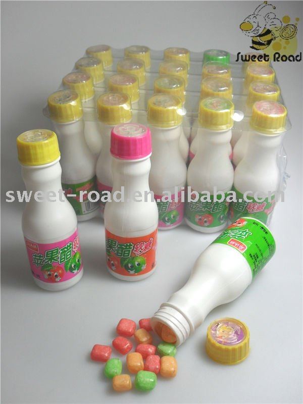 Fruit soft candy in bottle