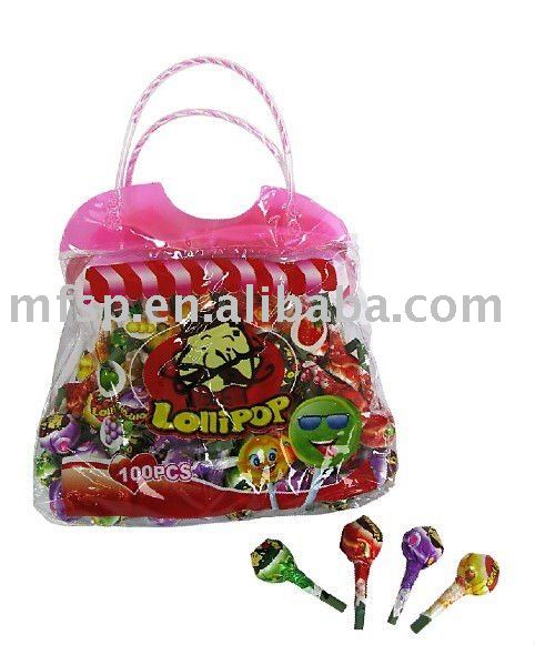 Fruity Lollipop Candy Hard Candy  Hand   bag 