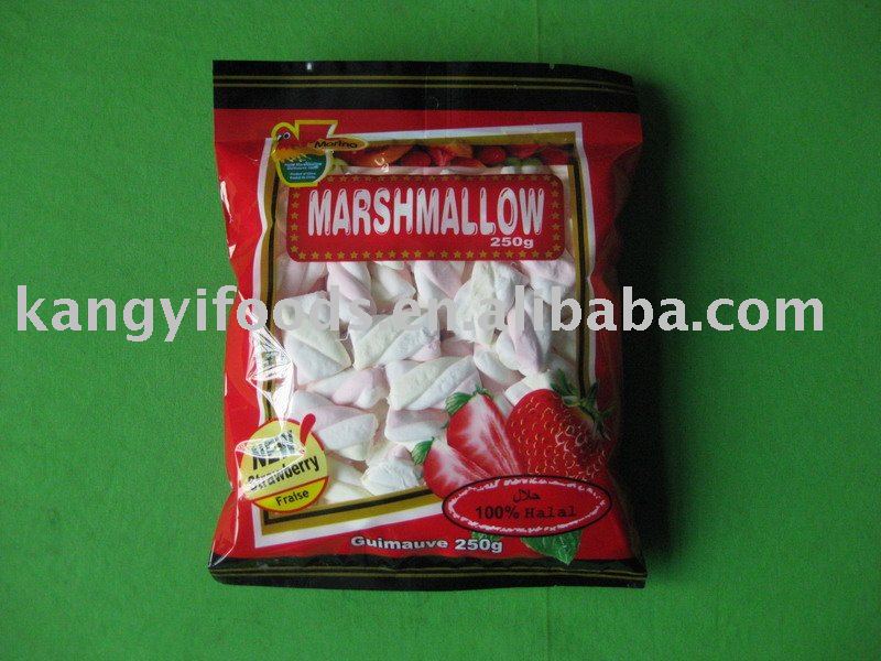  Marshmallow   candy --250g/bag  strawberry  flavour  marshmallow 
